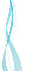 水色の流れる曲線3　16:9 縦