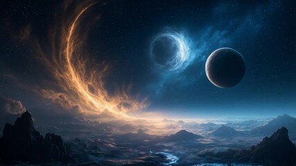 The breathtaking view of the galaxy unfolds, stars shimmering like scattered diamonds in the cosmic abyss.
 - Powered by Adobe