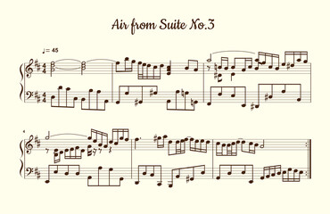 楽譜のイラスト