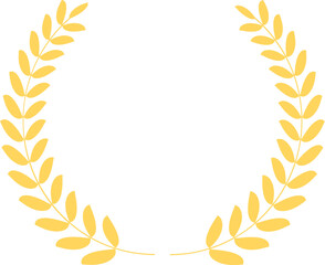 Golden Laurel Wreath Icon for Awards and Achievements