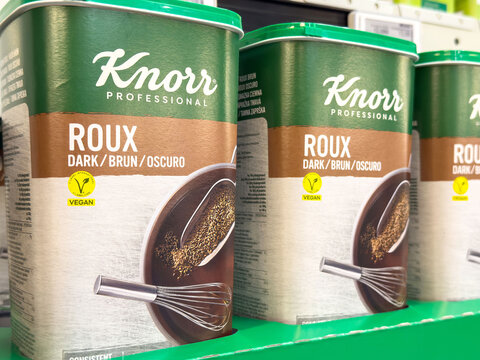Knorr roux dark for professional cooking with vegan labeling