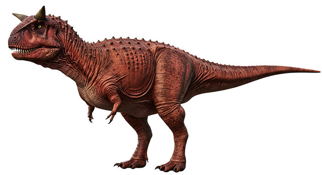 Majestic Ceratosaurus: A Fierce, Reddish-Brown Dinosaur