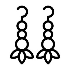 earrings line icon