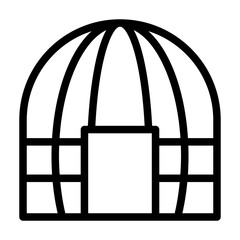 wigwam line icon