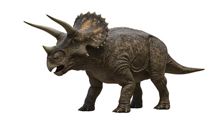 Powerful Triceratops: A Realistic Depiction of a Prehistoric Beast