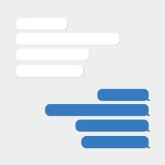 Obraz premium Flat Style Digital Chatbox, Textbox, Speech Bubble, Text Bubble Illustration