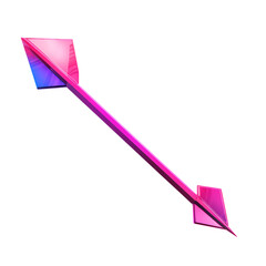 Contemporary Arrow with an Innovative Design in Daz Isolated on Transparent Background