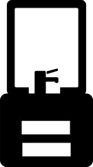 Obraz premium Rounded Filled Basin Icon