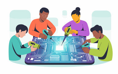 social network concept