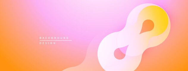 Abstract gradient background. Soft pink, orange hues blend seamlessly. Modern design features flowing shapes, subtle curves.