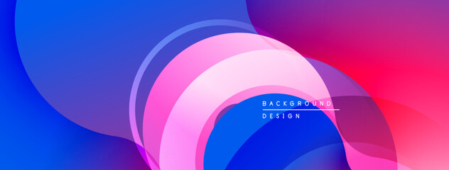 Abstract fluid shapes, vibrant colors blend. Modern design, smooth gradients create dynamic composition. Background suggests energy, movement.