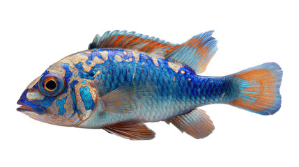 Title: Full View of Aquarium Fish &ndash; Transparent Background

