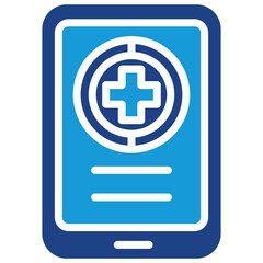 Obraz premium Digital Health Record Icon
