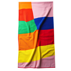 Obraz premium Bold Beach Towel Featuring Oversized Digital Color Isolated on Transparent Background