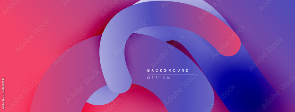 Poster abstract fluid shapes, vibrant colors blend. modern design, smooth gradients create dynamic composit