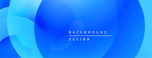 Abstract blue background. Overlapping shapes create dynamic visual effect. Modern design suitable for digital projects.