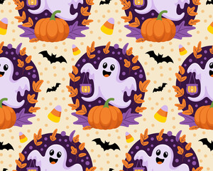 halloween seamless pattern, halloween, pumpkin, vector, autumn, pattern, illustration, seamless, orange, set, holiday, icon, october, celebration, design, cartoon, horror, spooky, fun, face, art, seas