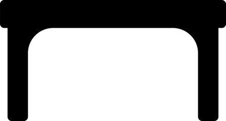 Rounded Filled Table Icon