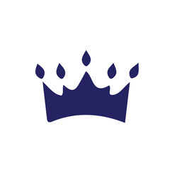 Royal Drop Crown Vector Icon | Elegant Crown Logo Design for Luxury Branding