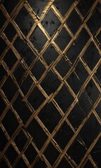 Black and gold geometric pattern, luxurious VIP feel ,  geometric,  marketing,  offer