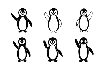 Fototapeta premium Cute Penguin Vector Art for Digital Use
