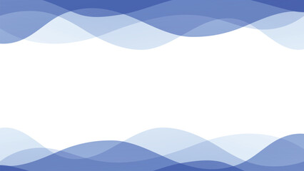 Abstract Blue Waves Flowing Across a Light Background with Soft Gradients