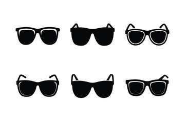 Elegant Cat Eye Glasses Silhouette Vector