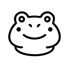 Minimalist frog icon 