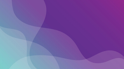Abstract Gradient Design with Smooth Curves in Shades of Purple and Blue