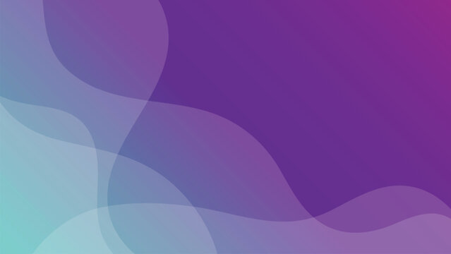Abstract Gradient Design with Smooth Curves in Shades of Purple and Blue