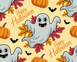 halloween seamless pattern, halloween, pumpkin, vector, autumn, pattern, illustration, seamless, orange, set, holiday, icon, october, celebration, design, cartoon, horror, spooky, fun, face, art, seas