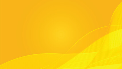Vibrant Yellow Background with Abstract Shapes and Soft Lighting