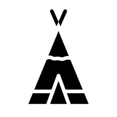 teepee glyph icon © wahyu