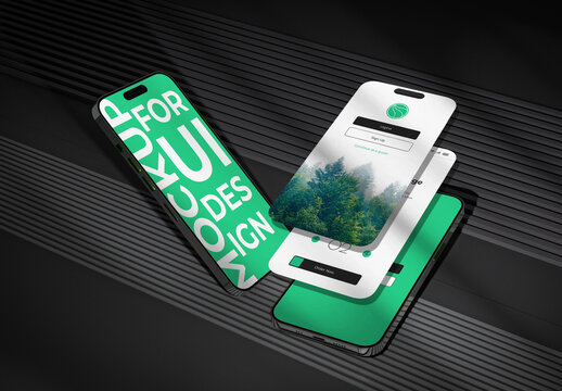 Phone Screen Mockup For UI Design