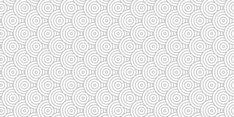 Overlapping creative diamond circle abstract white and gray pattern background with waves texture. geometric digital fabric pattern circles floral lapping white retro background.	
