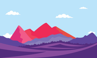 vector illustration of mountains