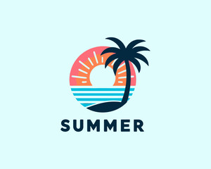 tropical island logo