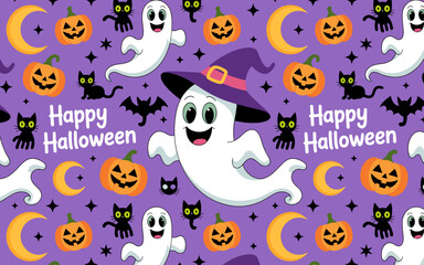 halloween seamless pattern, halloween, pumpkin, vector, autumn, pattern, illustration, seamless, orange, set, holiday, icon, october, celebration, design, cartoon, horror, spooky, fun, face, art, seas