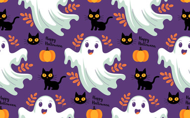 halloween seamless pattern, halloween, pumpkin, vector, autumn, pattern, illustration, seamless, orange, set, holiday, icon, october, celebration, design, cartoon, horror, spooky, fun, face, art, seas