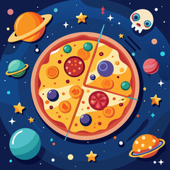 pizza illustraton