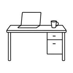 vector illustration of a computer