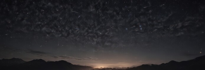 Vast, dark night sky ablaze with countless sparkling stars , universe, astronomical