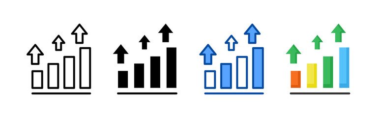 Trend icon set bundle. Multi style icon collection perfect for websites, apps, and presentations. Simple vector icon collection