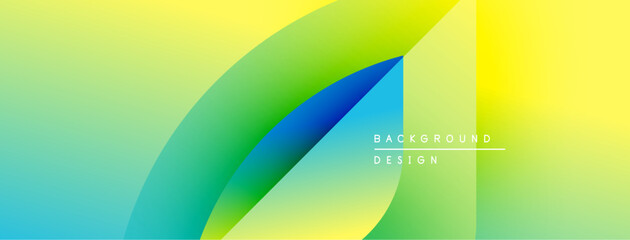 Abstract gradient background. Smooth color transitions create dynamic visual effect. Modern design elements suggest freshness, energy.