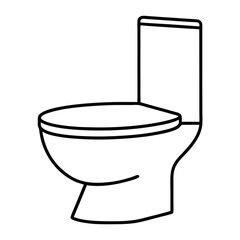 toilet bowl isolated on white