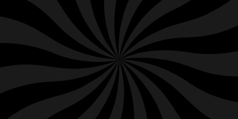 Abstract black and gray backdrop sunburst ray and vector illustration background. Modern stipes line ray spiral design beam pattern texture.	
