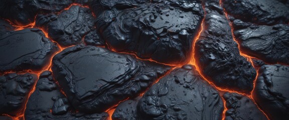 Deep blue lava stone, mesmerizing abstract texture  , paint, mystery, fiery