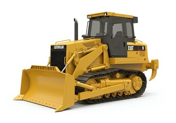 Fototapeta premium Yellow Wheel Loader: Heavy Construction Machine for Earthmoving Tasks 