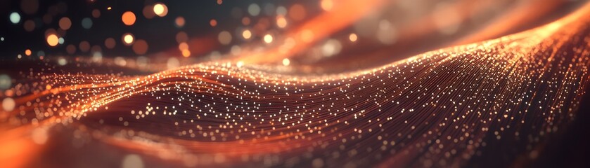 Abstract digital design with warm hues.