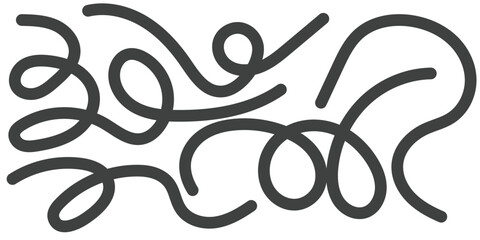 black and white line abstract doodle seamless pattern. Fun black and white line abstract doodle seamless pattern. Fun Abstract Wavy Line